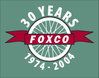 Foxco 30th Logo